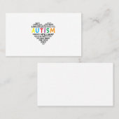 Shirts zur Sensibilisierung für Autismus - Shirt f Visitenkarte (Vorne/Hinten)