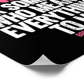 Shirts zur Sensibilisierung für Brustkrebs bei Fam Poster (Ecke)