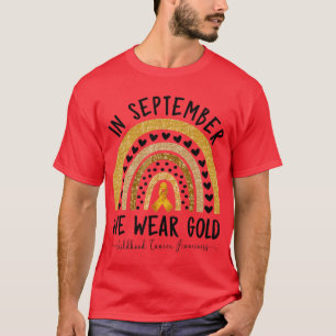 Shirts zur Sensibilisierung für Krebs im Kindesalt
