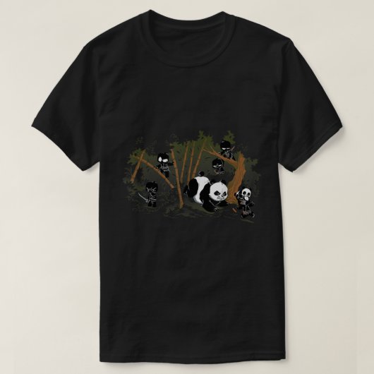 ShirtWoot Unstetigste Ninja wenn Tiere angreifen T-Shirt (Design vorne)