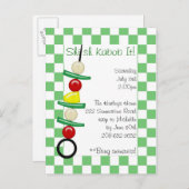 Shish Kabob Einladung (Vorne/Hinten)
