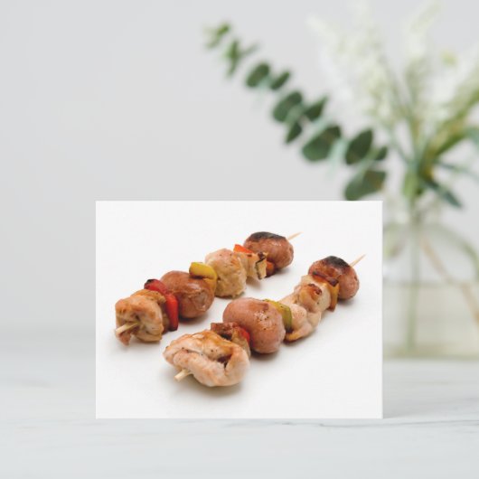 Shish Kebab Postkarte (Stehend Vorderseite)