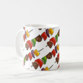 Shish Kebab Sommer Gemüsefütterung Grillen Kaffeetasse (Vorderseite Links)