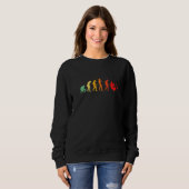 Shisha-Evolution Shisha-Rauchen Narghile-Evolutio Sweatshirt (Vorne ganz)