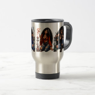 Shisha-Frau-mit-grünen-Augen-Reisemug Reisebecher