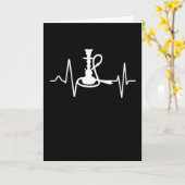 Shisha Hookah Heartbeat EKG Lounge Karte (Gelbe Blume)