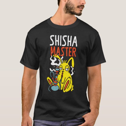 Shisha Master Shisha Hookah Rauchen T-Shirt (Vorderseite)