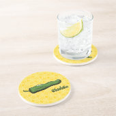 Shishito Chile Pepper Sandstone Coaster Getränkeuntersetzer (Seite)