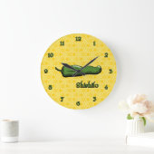 Shishito Chili Pepper Clock Große Wanduhr (Zuhause)