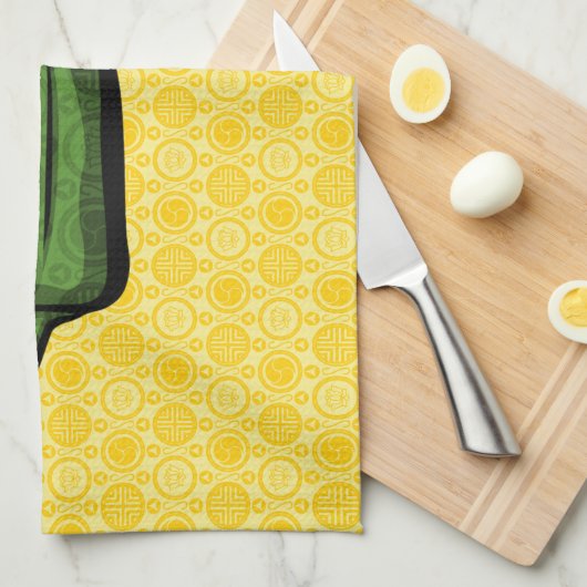 Shishito Chili Pepper Kitchtuch Geschirrtuch (Viertel Falte)