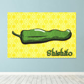 Shishito Chili Pepper Leinwand Art (Insitu (Holzboden))