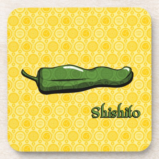 Shishito Chili Pepper Plastic Untersetzer (Vorderseite)