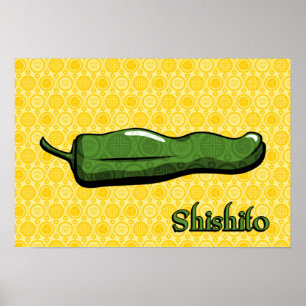 Shishito Chili Pepper Poster