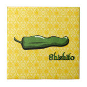 Shishito Chili Pepper Tile Fliese (Vorderseite)