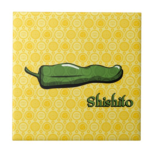 Shishito Chili Pepper Tile Fliese (Vorderseite)