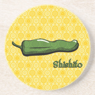 Shishito-Chili-Sandstein-Setzer Getränkeuntersetzer