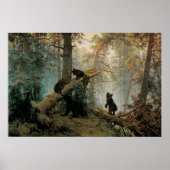 Shishkin, Ivan - Morning in einem Kiefernwald Poster (Vorne)