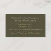 Shiskin’s Forest benutzerdefinierte Visitenkarten Visitenkarte (Rückseite)