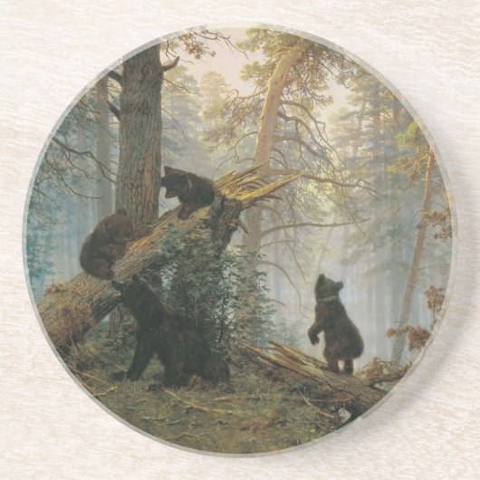 Shiskins Wald-Untersetzer Sandstein Untersetzer (Vorne)