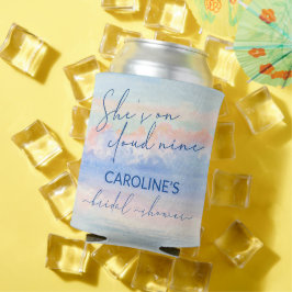 Shit auf Cloud Nine Pastel Watercolor Brautparty Dosenkühler