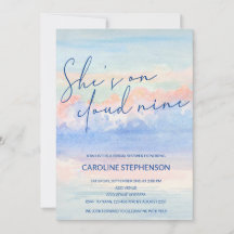 Shit auf Cloud Nine Pastel Watercolor Brautparty