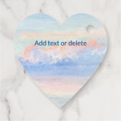 Shit auf Cloud Nine Pastel Watercolor Brautparty Geschenkanhänger (Rückseite)