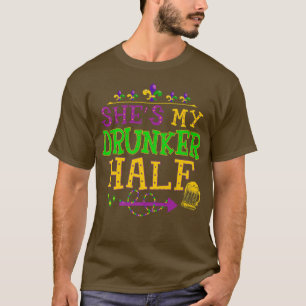 Shit meine Betrunkenere halbe Matching Couple Husb T-Shirt