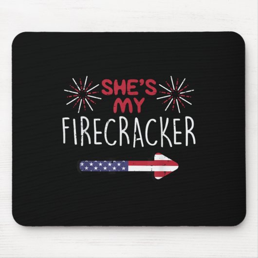 Shit meine Firecracker 4. Juli Matching Paare H Mousepad (Vorne)