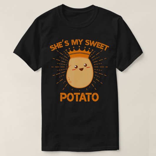 Shit My Sweet Potato Couple Goals Erntedank Gi T-Shirt (Design vorne)