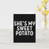 Shit my Sweet Potato Matching Couples Erntedank Karte (Gelbe Blume)
