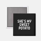 Shit my Sweet Potato Matching Couples Erntedank Magnet (Vorderseite/Rückseite)