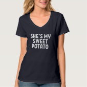 Shit my Sweet Potato Matching Couples Erntedank T-Shirt (Vorderseite)