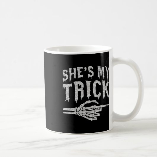 Shit My Trick Skeleton Matching Couple Halloween C Kaffeetasse (Rechts)