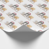 Shit tzu Hund Art Weihnachtswrapping Papier Geschenkpapier (Ecke)