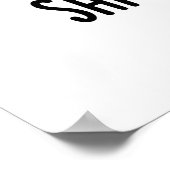 Shitake Happens Funny Mushroom Pub Poster (Ecke)