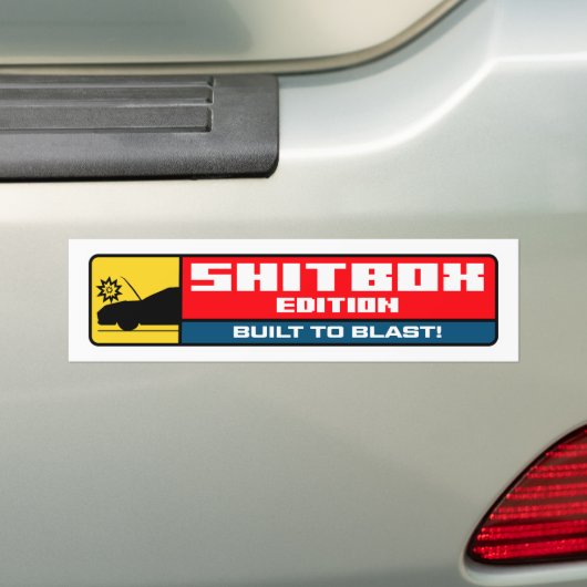 Shitbox Edition - Auf Blast gebaut Autoaufkleber (Auf Auto)