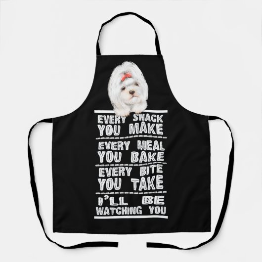 Shithzu jeden Snack, den Sie machen Schürze (Vorderseite)