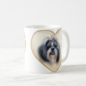 Shitzu Hundekaffee-Tassen-Schale Kaffeetasse (VorderseiteRechts)