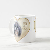 Shitzu Hundekaffee-Tassen-Schale Kaffeetasse (Vorderseite Links)