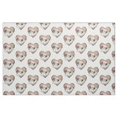 shitzu im Herzen Stoff (Fat Quarter (45,7 x 55,9 cm))