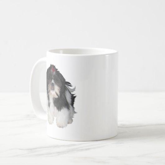 Shitzu Shih Tzu Puppy Hunde Kaffeetasse (Vorderseite Links)