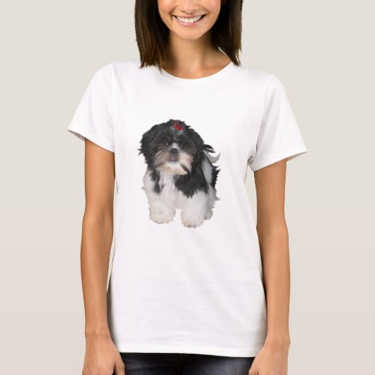 Shitzu Shih Tzu Puppy Hunde T-Shirt (Vorderseite)