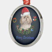 Shitzu Weihnachtsschmuck (Links)