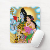 Shiv Parvati-Mausepad Mousepad (Mit Mouse)