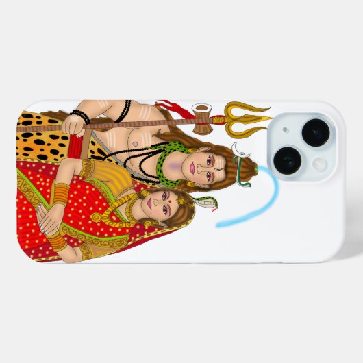 Shiv Parvati Mobile Cover (Rückseite (Horizontal))