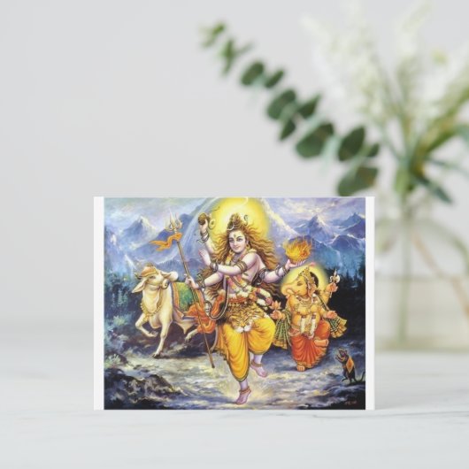 Shiv-Shankar Postkarte (Stehend Vorderseite)