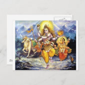 Shiv-Shankar Postkarte (Vorne/Hinten)
