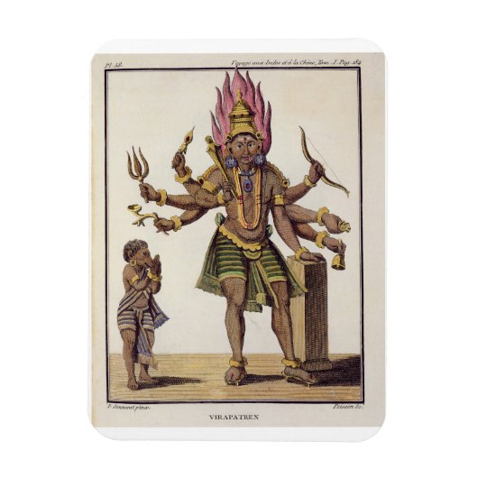 Shiva als Virapatren, Herr mit dem schlecht gebild Magnet (Vertikal)