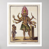 Shiva als Virapatren, Herr mit dem schlecht gebild Poster (Vorne)