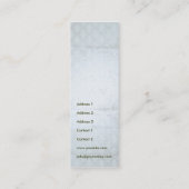 Shiva Blue Damask - Rufkarte Telefonnummerkarte (Rückseite)